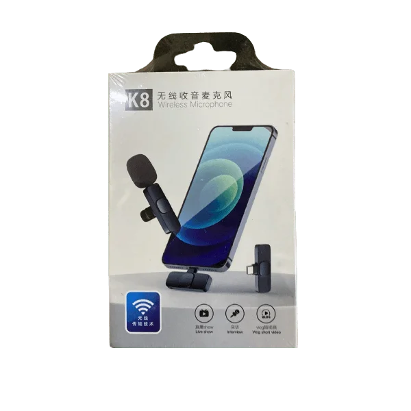 K8 Collar Wireless Microphone Android & Type C Supported - Image 2